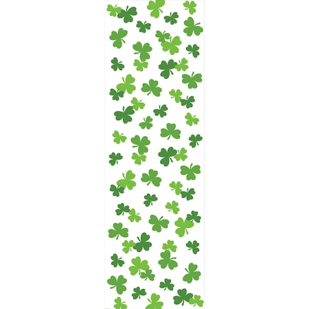 Creative Converting Shamrock Plastic Tablecloth, 102"x54", 12PK 724391